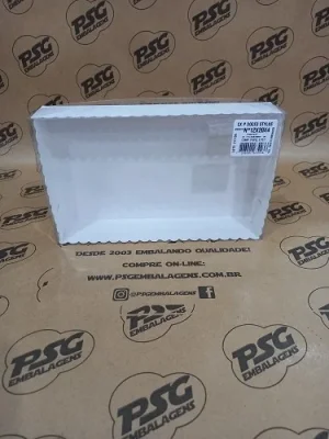Caixa para Doces Stylus Branca - 12x20x4 (15 Doces)
