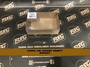Caixa para Doces Stylus Kraft - 8x12x4 (6 Doces)