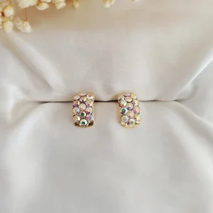 Brinco Retangular Pequeno - <strong>Aurore Boreale</strong>