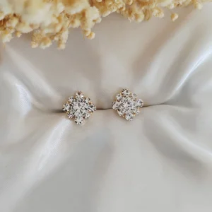 Brinco Elegance Strass - <strong>Crystal</strong>