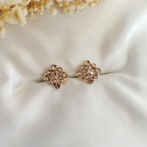Brinco Elegance Strass - <strong>Lt Color Topaz</strong>
