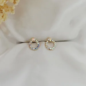 Brinco Guirlanda Delicado Strass - <strong>Aurore Boreale</strong>