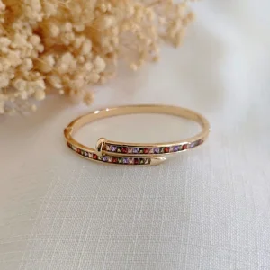 Bracelete Prego Baguetes - <strong>Dourado</strong>