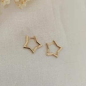 Brinco Click Fomato de Estrela - <strong>Dourado</strong>