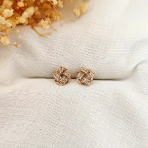 Brinco Entrelace Vintage - <strong>Dourado</strong>