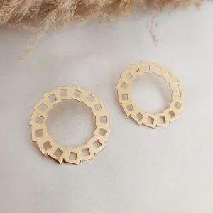 Brinco Gabriela Circular - <strong>Dourado</strong>