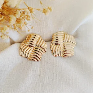 Brinco Orgânico Listrado Solara - <strong>Dourado</strong>