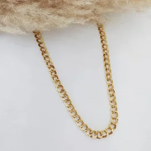 COLAR CORRENTE DUPLA - <strong>Dourado</strong>