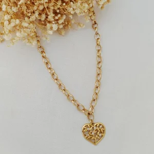 Colar Elo Português com Medalhas - <strong>Dourado</strong>