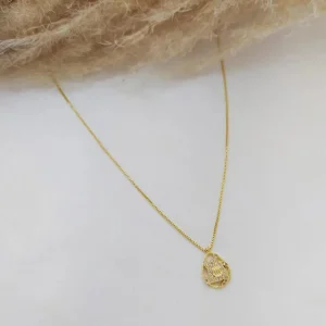 Colar Gota Facetada e Zircônias Brancas - <strong>Dourado</strong>