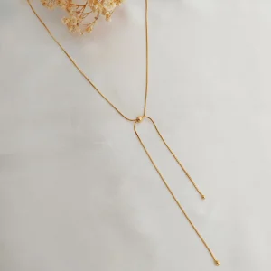 Colar Gravatinha Lady Delicado - <strong>Dourado</strong>