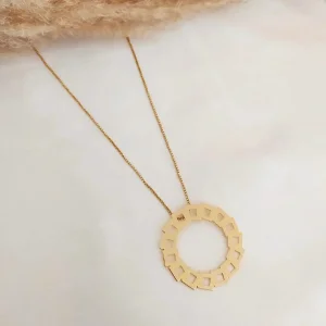 Colar Pingente Seja Luz - <strong>Dourado</strong>