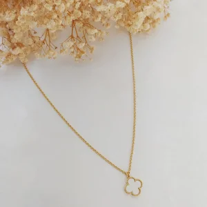 Colar Trevo Inspiração VC 45cm - <strong>Dourado</strong>