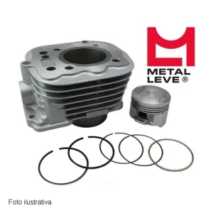 Cilindro+Pistão+Anéis (kit) - Honda Biz 100