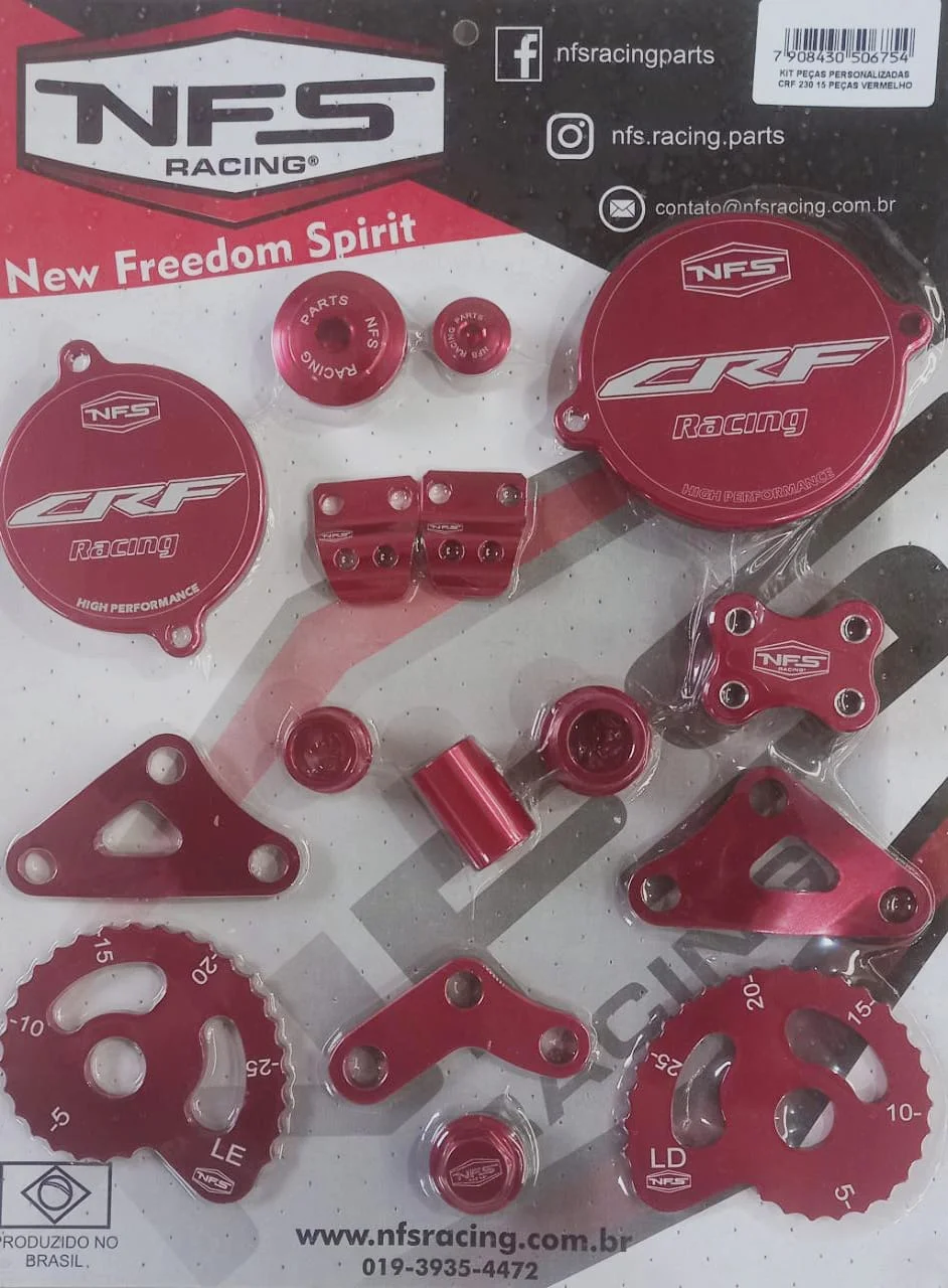 Kit Peças Personalizadas CRF 230 15Pç Vermelho Spinelli Motos