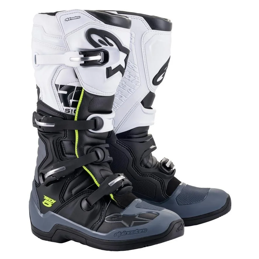 Bota Alpinestars Tech 5 Preto/Cinza/Branco - Spinelli Motos Boutique