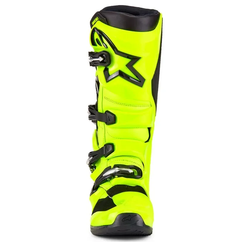 Bota Alpinestars Tech 7 2025 Amarelo Fluor/Preto - Spinelli Motos