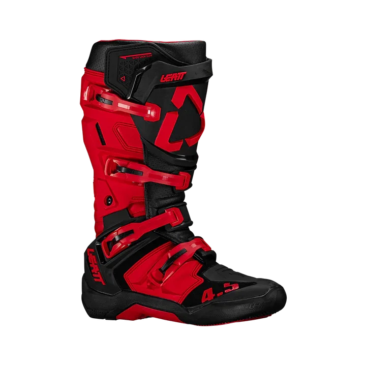 Bota Leatt 4.5 2026 Vermelho/Preto - Spinelli Motos Boutique
