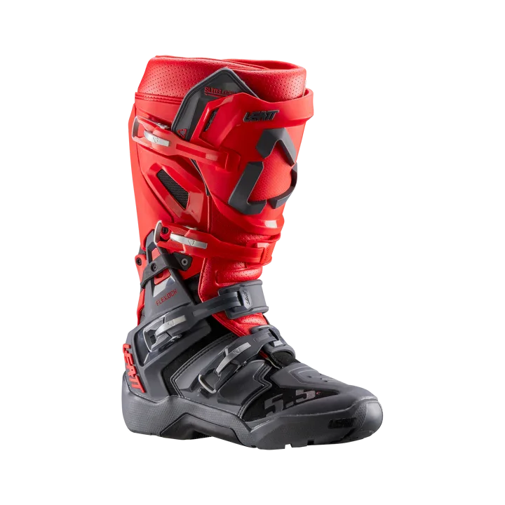 Bota Leatt 5.5 Flexlock Enduro Vermelho/Cinza - Spinelli Motos