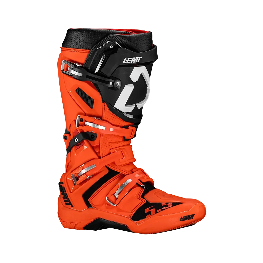 1045 フーツラライト 5号 Bota Leatt 5.5 Flexlock Laranja/Preto - Spinelli Motos Boutique