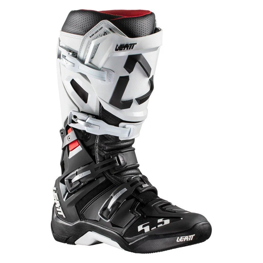 Bota Leatt GPX 5.5 Flexlock Branco/Preto - Spinelli Motos Boutique