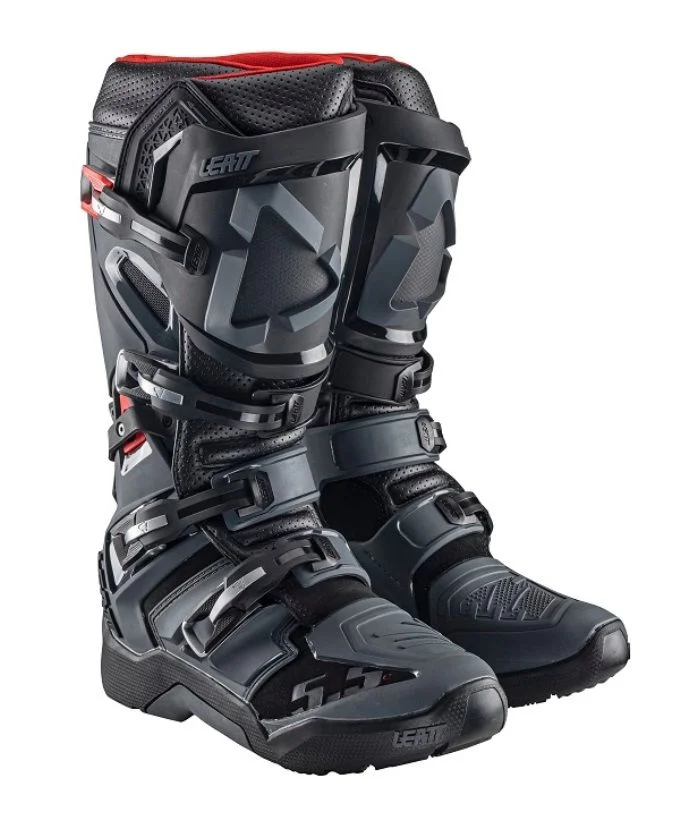 Leatt Moto 5.5 Flexlock Enduro　サイズUS8 Bota Leatt 5.5 Flexlock Enduro Grafite/Preto - Spinelli Motos Boutique
