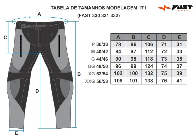 Calça Vust Hard Storm Fast Marinho/Fluor/Azul - Spinelli Motos