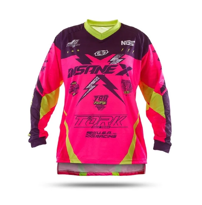 Camisa Pro Tork Insane X Infantil Rosa - Spinelli Motos Boutique