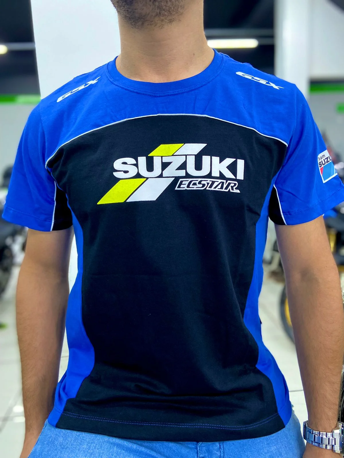 Camiseta All Boy 505 Masculina Suzuki Preto Spinelli Motos Boutique