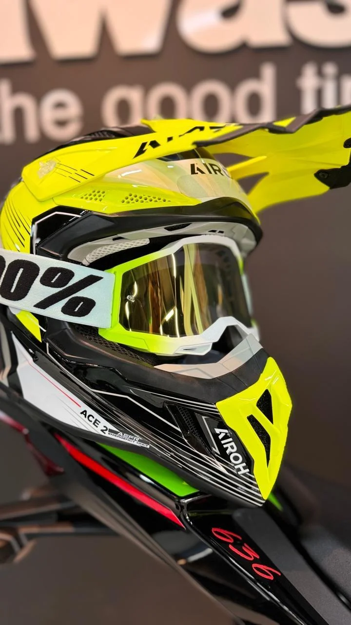 Capacete Airoh Aviator Ace 2 Engine Amarelo Brilho - Spinelli