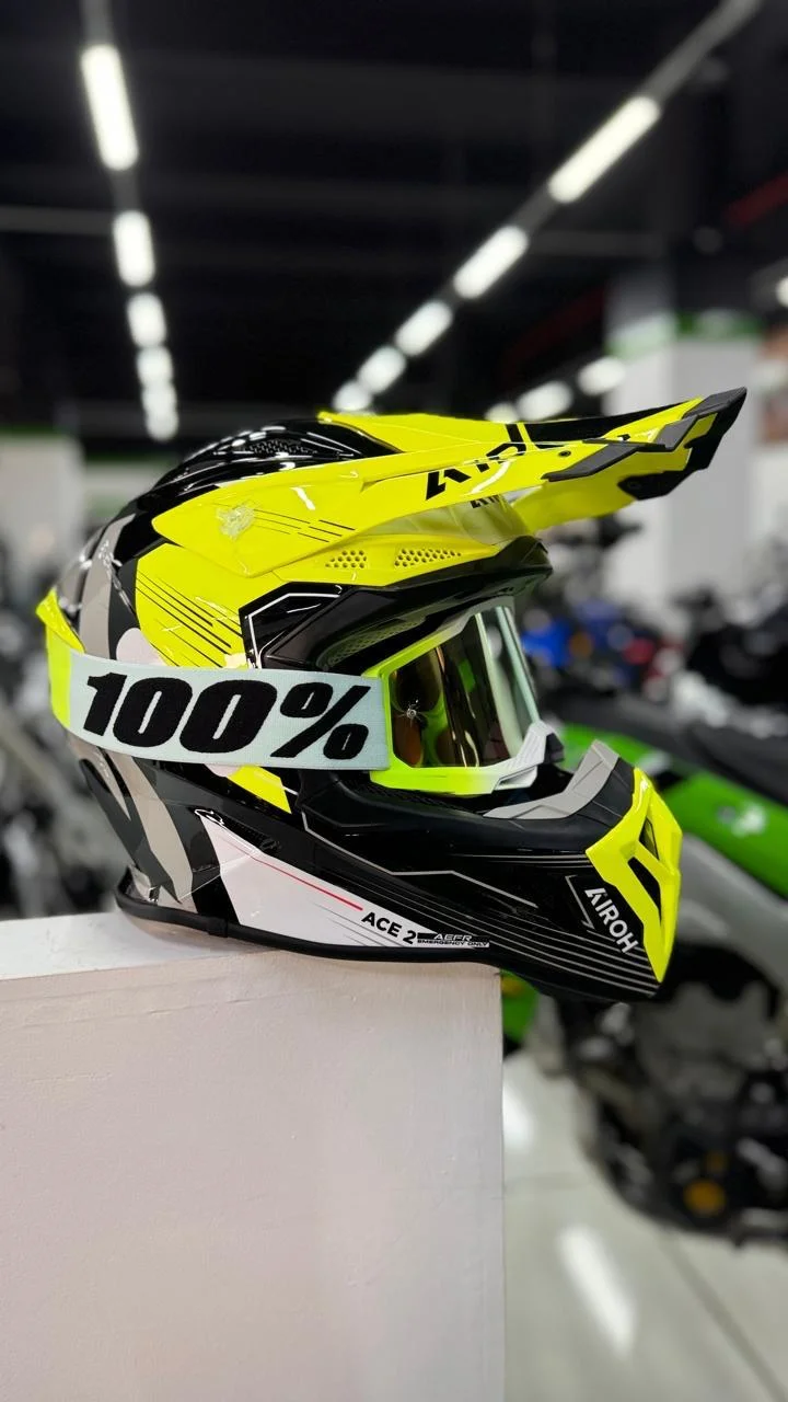 Capacete Airoh Aviator Ace 2 Engine Amarelo Brilho - Spinelli