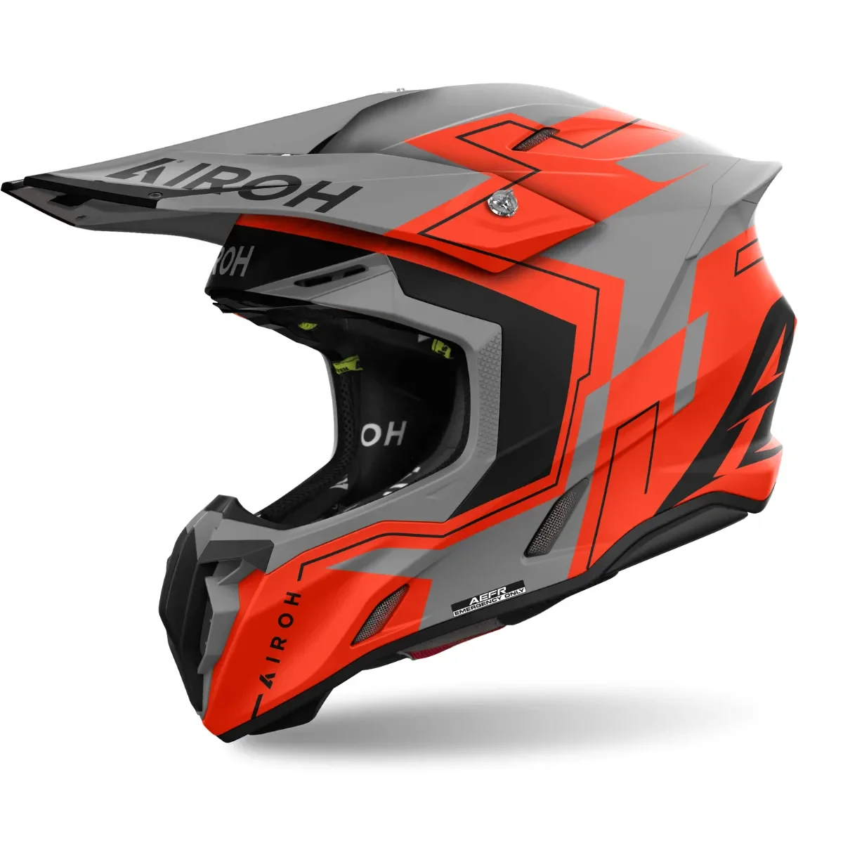 Capacete Airoh Twist 3 Dizzy Laranja Fosco - Spinelli Motos Boutique