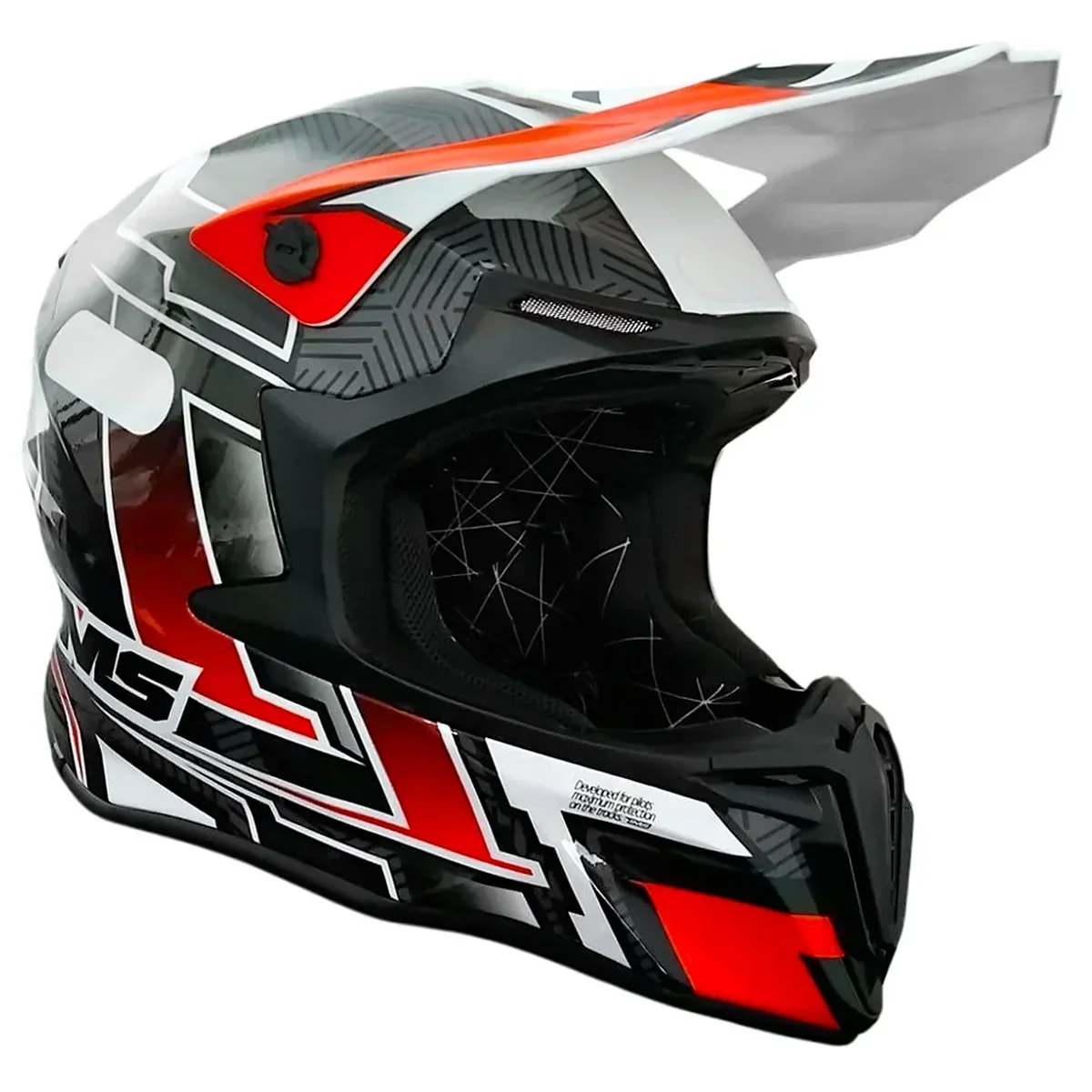 Capacete IMS Revo 2026 Preto/Cinza/Vermelho - Spinelli Motos Boutique