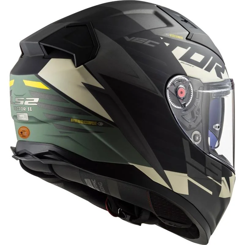 Capacete LS2 FF811 Vector 2 Absolute Fosco Preto/Prata/Titanio
