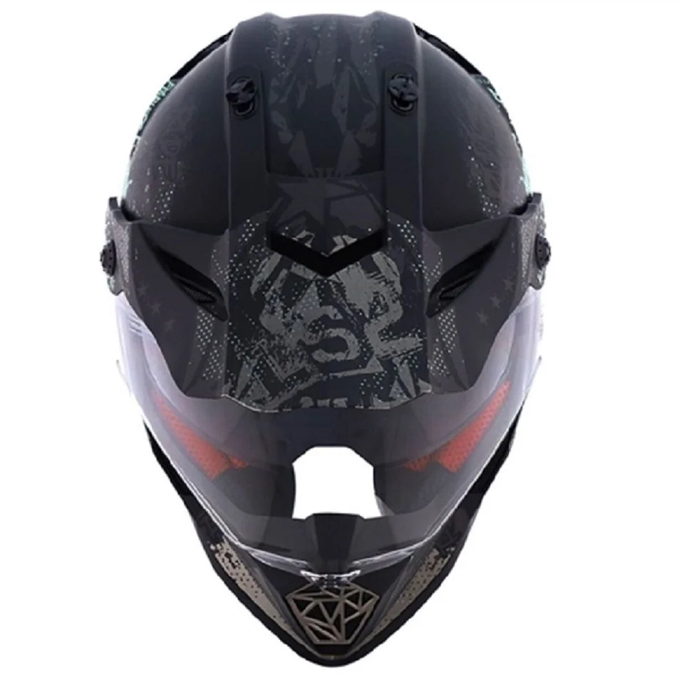 Capacete LS2 MX436 Pioneer Fearless Preto Fosco/Cinza (Bicomposto
