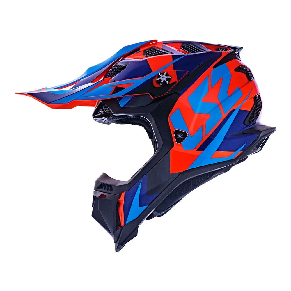 Capacete LS2 MX700 Subverter Evo Nimble Preto/Azul/Laranja