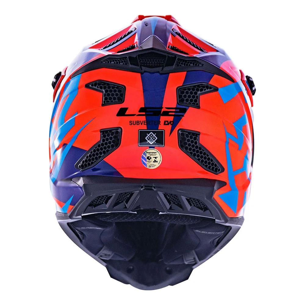 Capacete LS2 MX700 Subverter Evo Nimble Preto/Azul/Laranja Capacete LS2 MX700 Subverter Evo Nimble Preto/Azul/Laranja