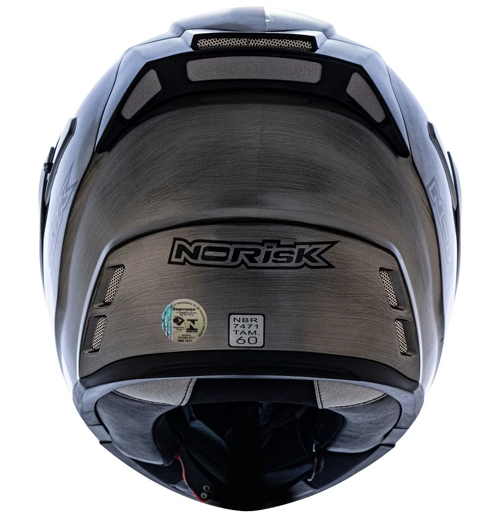 Capacete Norisk FF345 Route Articulado Iron Chrome