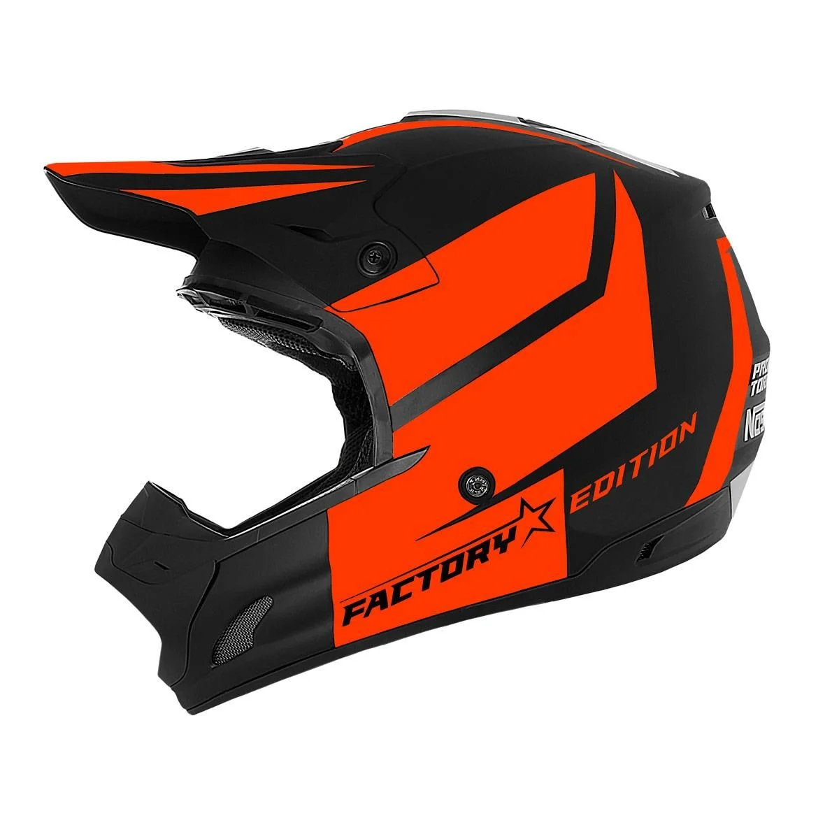 Capacete Pro Tork Cross Infantil Factory Edition - Laranja Neon