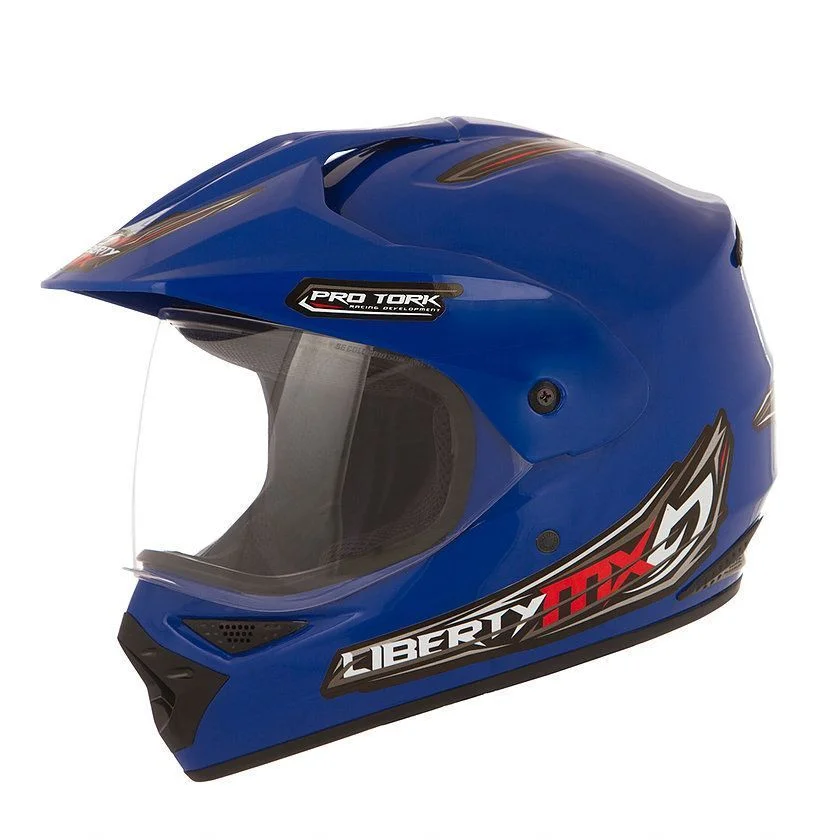 Capacete Pro Tork Liberty MX Pro Vision Azul - Spinelli Motos Boutique
