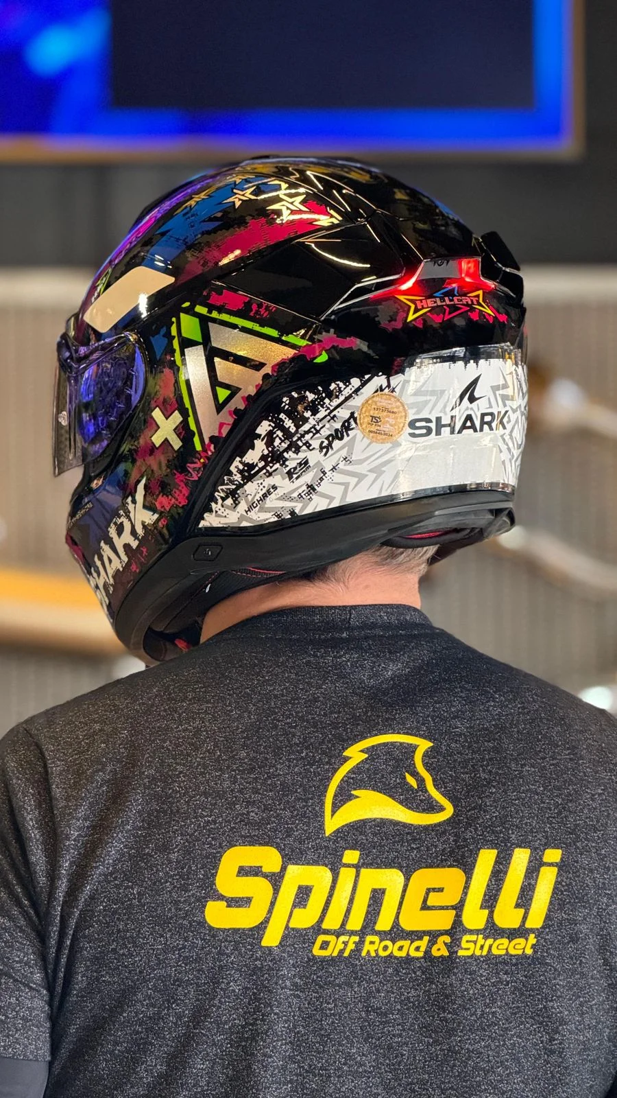 Capacete Shark Skwal I3 Hellcat Preto/Rosa/Roxo Fosco KUB
