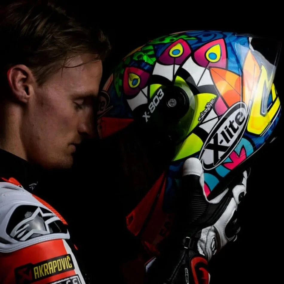 Capacete Nolan X-LITE X-803 RS Ultra Carbon Replica Chaz Davies