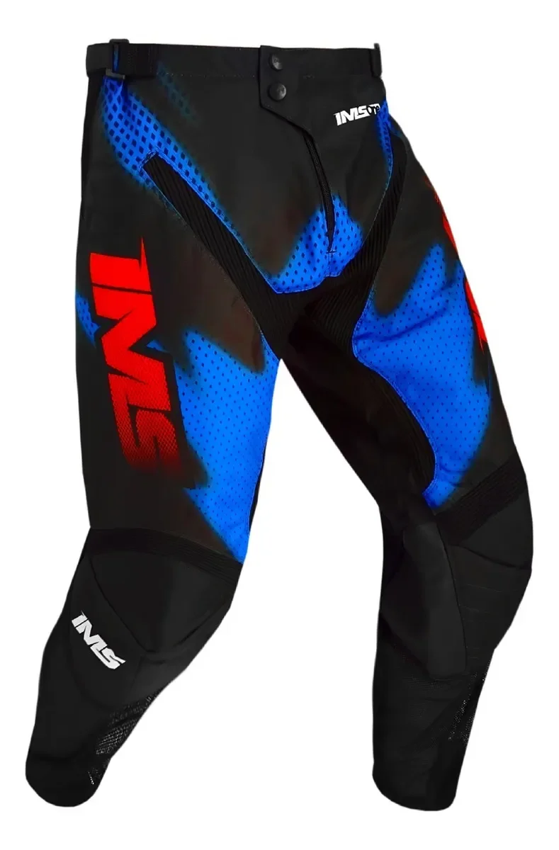 Conjunto IMS One Gladiador Azul/Vermelho - Spinelli Motos Boutique