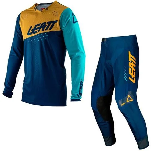 Conjunto Leatt Moto 4.5 Azul/Dourado - Spinelli Motos Boutique