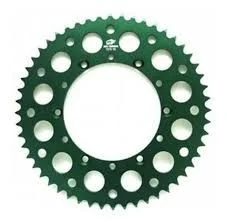 Coroa Alumínio KX 125/250 /KXF 250/450 /KLX 450R TM: 52D Verde