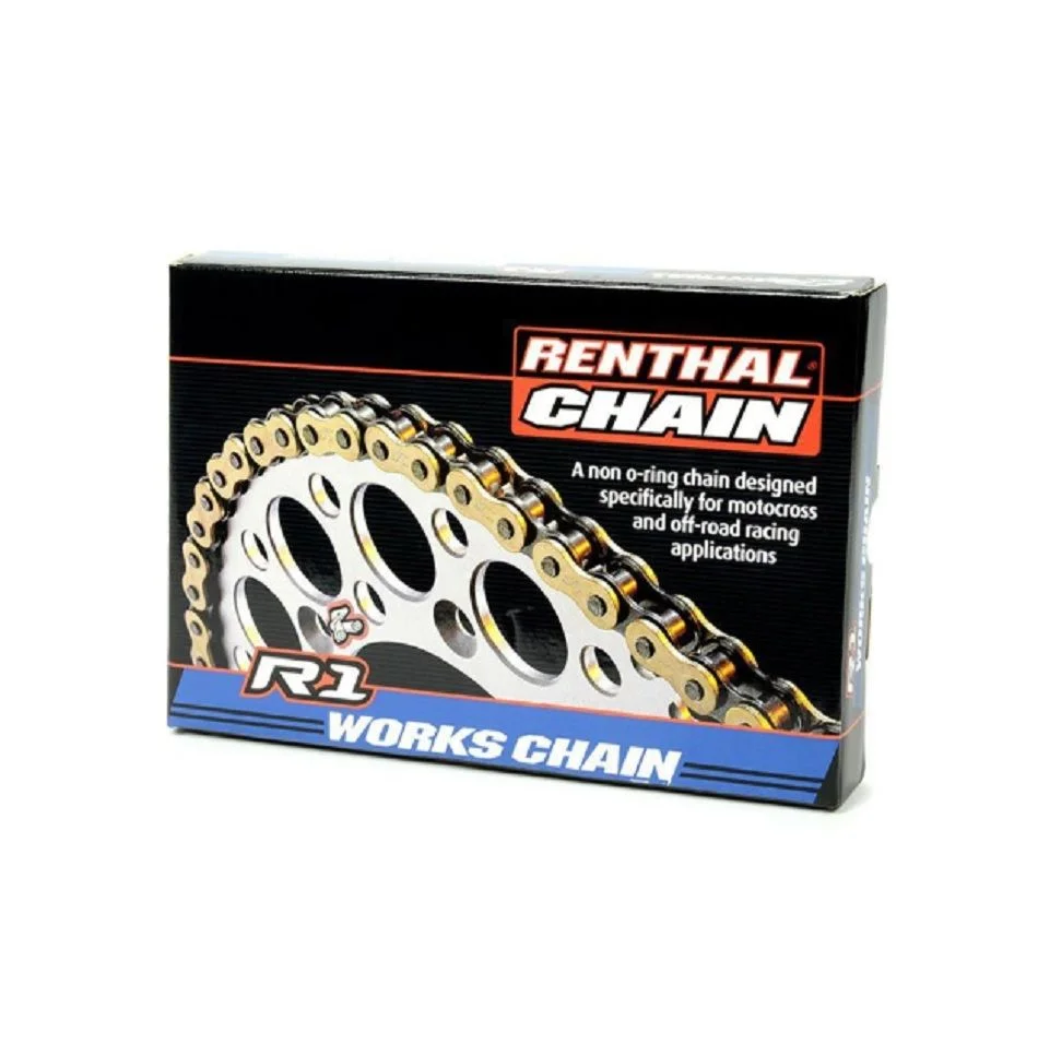 Corrente Transmissão Renthal R1 MX Chain 520H x 118L Dourada S/ O