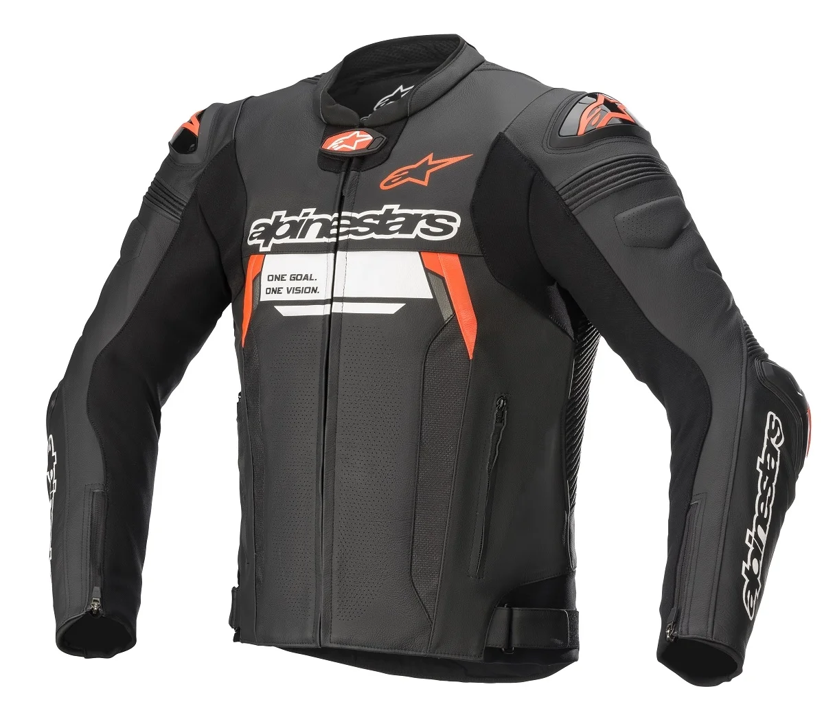 Jaqueta Alpinestars Masculina Couro Missile V2 Ignition Preto