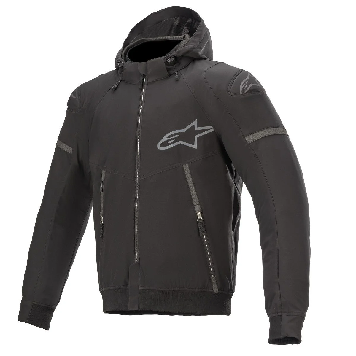 Jaqueta Alpinestars Masculina Sektor V2 Tech Hoodie Preto