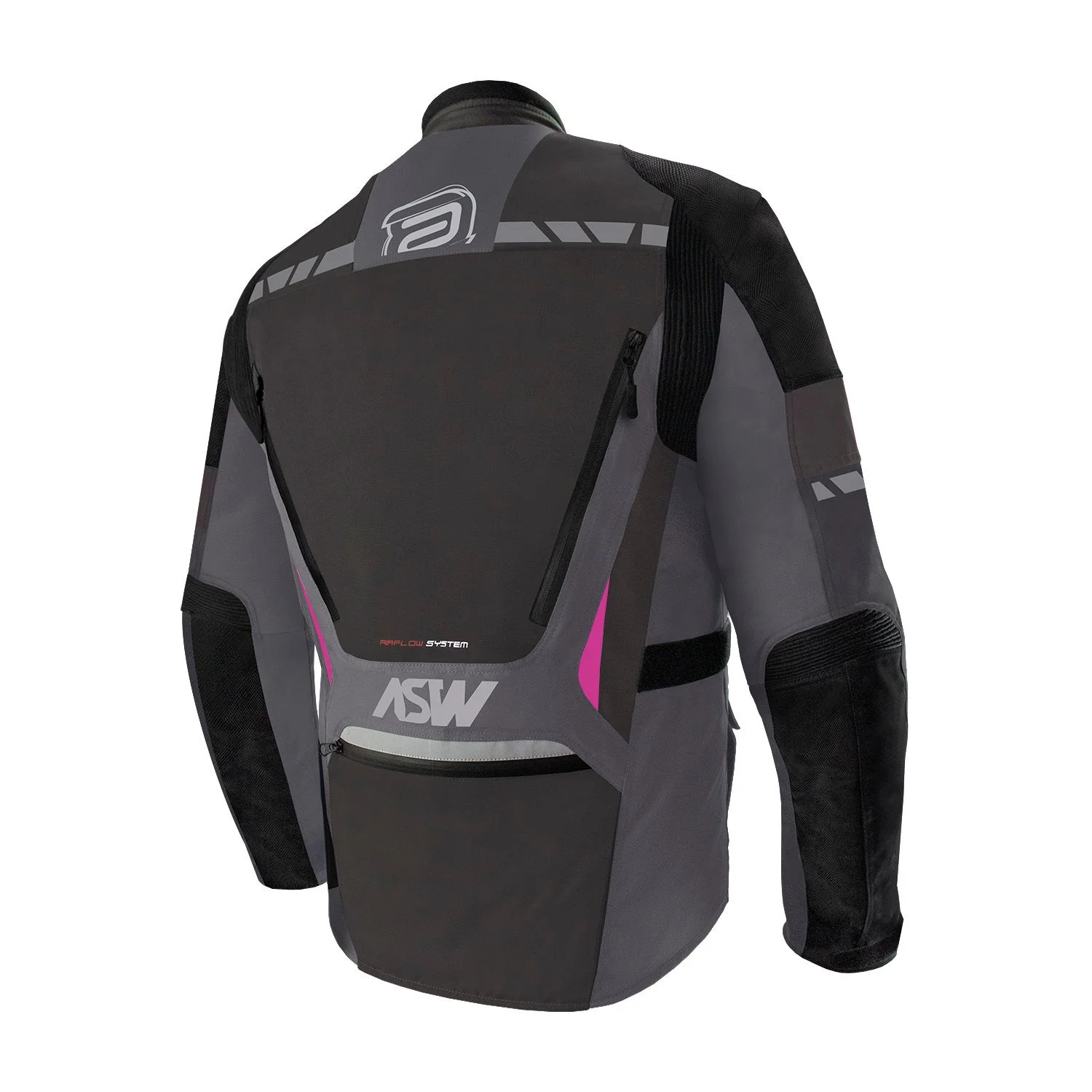 Jaqueta ASW Feminina Pangea Chumbo/Cinza/Rosa - Spinelli Motos
