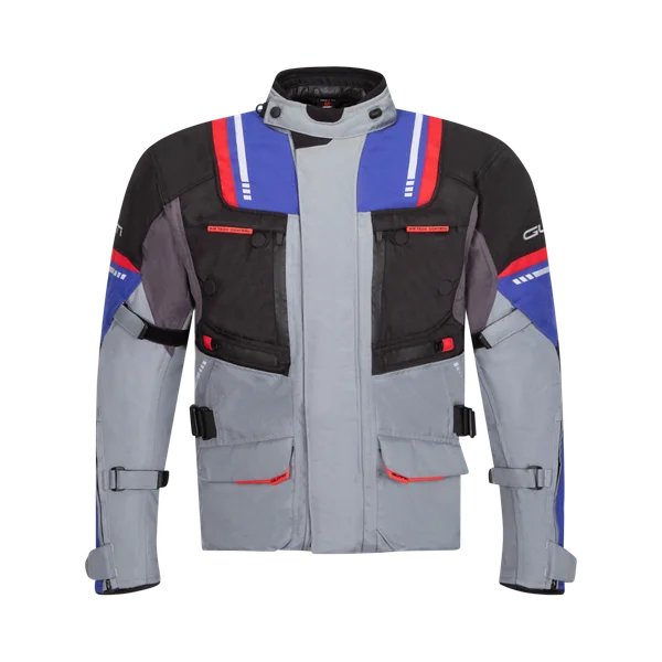 Jaqueta Gutti Masculina G-4348 Parka Ushuaia Cinza/Azul/Vermelho